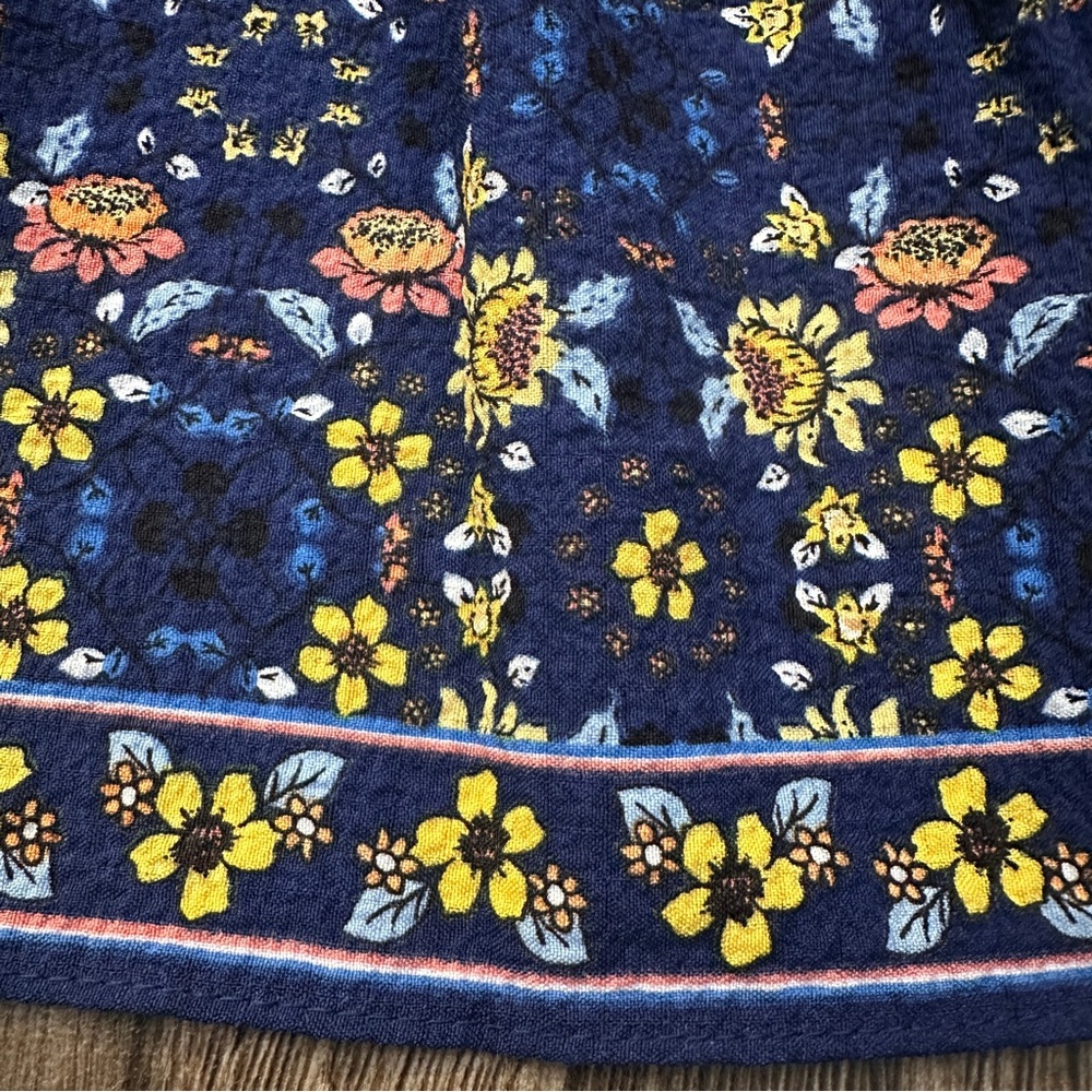 Max Studio Maxi Floral Beach Cottage Boho Dress Blue Multicolor Sz 3X $188 - Picture 10 of 10